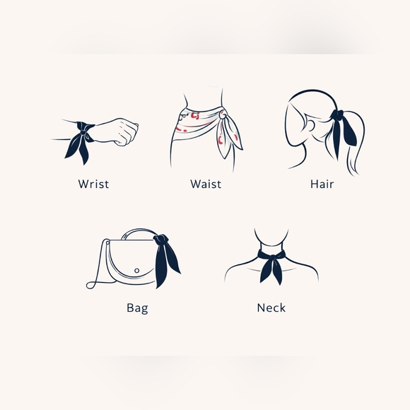 New! Vintage Look Striped Scarf – Polyester, Stylish & Lightweight! - Picture 3 of 9